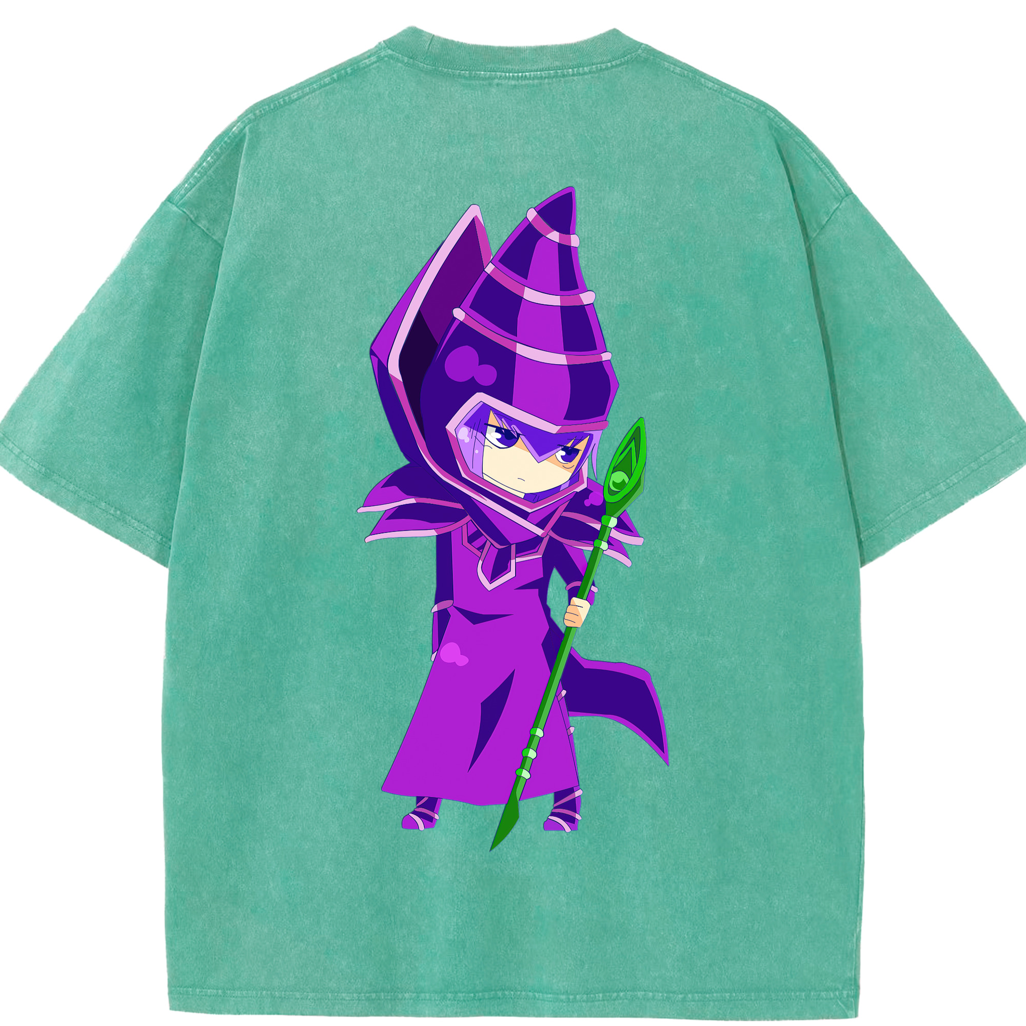 （画像用） 遊☆戯☆王 Yu-Gi-Oh! 綿100% ヴィンテージ風 半袖Tシャツ（背面プリント）